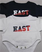 Onesie navy and white-top 